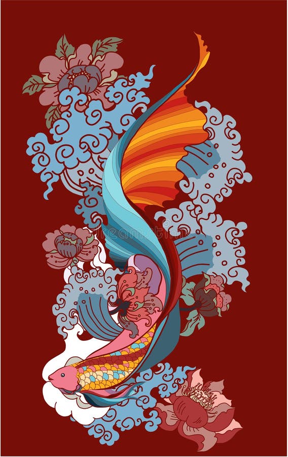 Thai Dragon isolate vector and tattoo design.Thai buddhism and Animal of Himmapan forest in smoke and cloud vector.Thai beta fish with peony flower coloring book tattoo background. Thai Dragon isolate vector and tattoo design.Thai buddhism and Animal of Himmapan forest in smoke and cloud vector.Thai beta fish with peony flower coloring book tattoo background.
