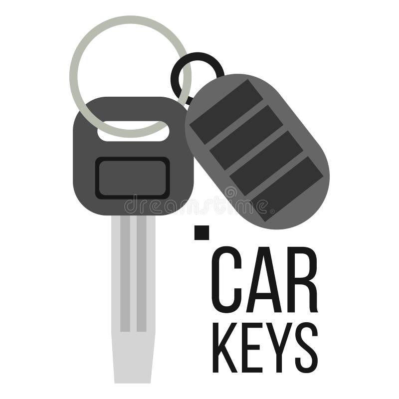 Vector del coche de las llaves Icono de la llave auto Muestra de la cerradura del llavero Ejemplo plano aislado libre illustration Vector del coche de las llaves Icono de la llave auto Muestra de la cerradura del llavero Ejemplo plano aislado libre illustration