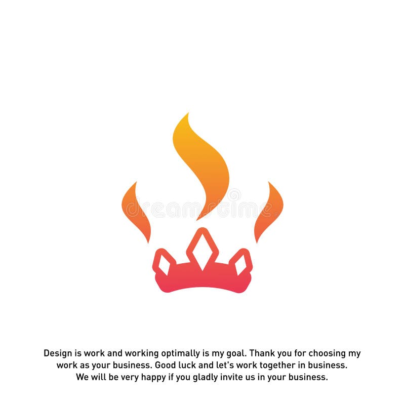 Vector del concepto de diseños del logotipo de la corona del fuego Plantilla del logotipo de la corona de la llama Vector del log stock de ilustración Vector del concepto de diseños del logotipo de la corona del fuego Plantilla del logotipo de la corona de la llama Vector del log stock de ilustración
