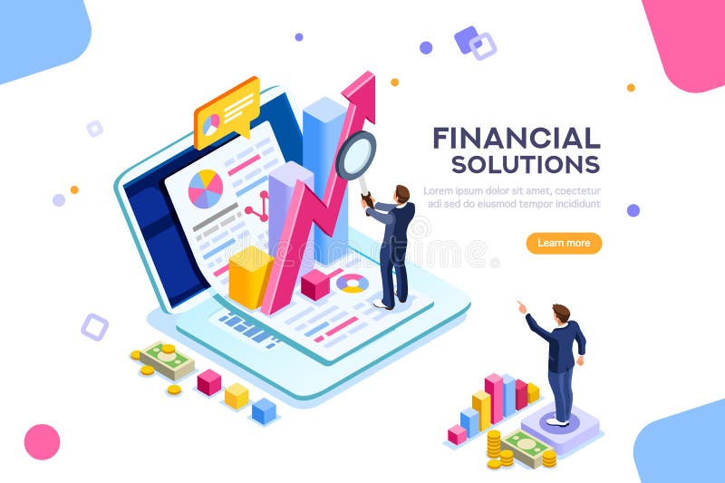 Vector del concepto de la ingeniería de gestión financiera libre illustration Vector del concepto de la ingeniería de gestión financiera libre illustration