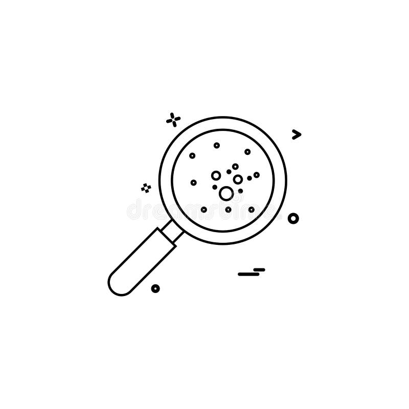 Vector del diseño del icono de las bacterias stock de ilustración Vector del diseño del icono de las bacterias stock de ilustración