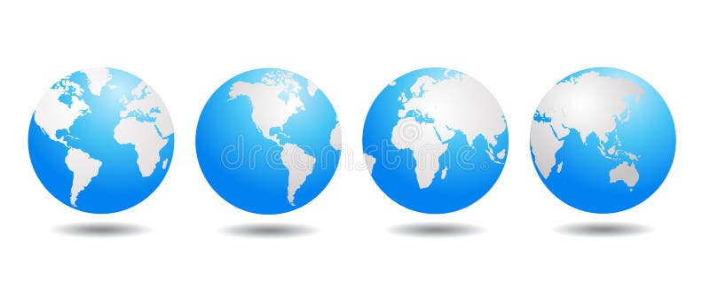 Vector del globo del mundo