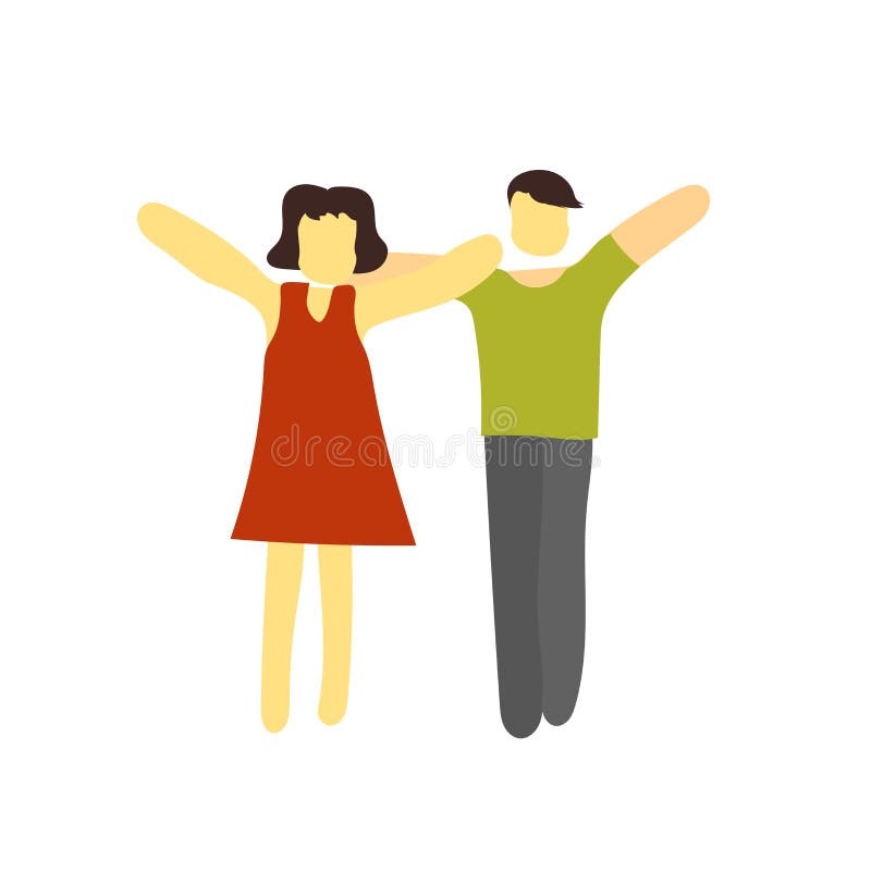 Vector del icono del baile aislado en el fondo blanco, muestra de baile libre illustration Vector del icono del baile aislado en el fondo blanco, muestra de baile libre illustration