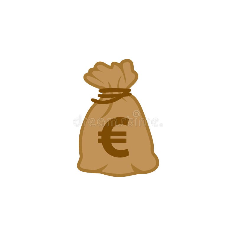 Vector del icono del bolso del dinero de la moneda Europa euro del top del mundo libre illustration Vector del icono del bolso del dinero de la moneda Europa euro del top del mundo libre illustration