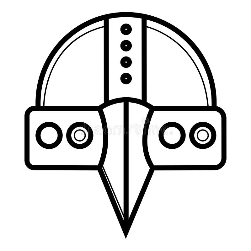 Vector del icono del casco libre illustration Vector del icono del casco libre illustration