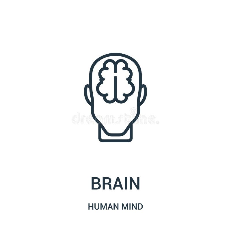 vector del icono del cerebro de la colección de la mente humana Línea fina ejemplo del vector del icono del esquema del cerebro S ilustración del vector vector del icono del cerebro de la colección de la mente humana Línea fina ejemplo del vector del icono del esquema del cerebro S ilustración del vector
