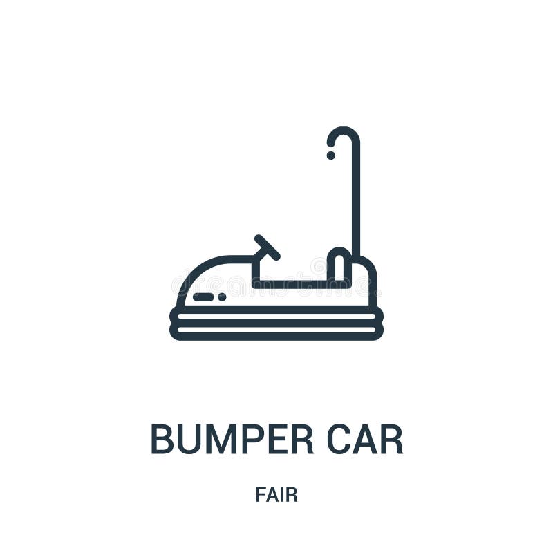 vector del icono del coche de parachoques de la colección justa Línea fina ejemplo del vector del icono del esquema del coche de ilustración del vector vector del icono del coche de parachoques de la colección justa Línea fina ejemplo del vector del icono del esquema del coche de ilustración del vector
