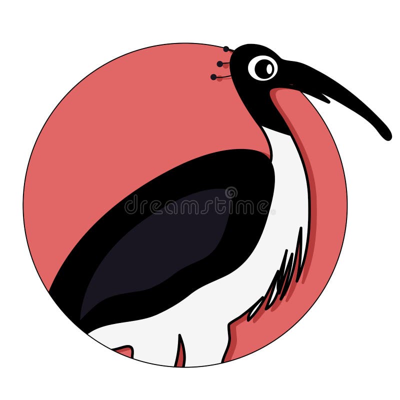 Vector del icono de Ibis para el ui app libre illustration Vector del icono de Ibis para el ui app libre illustration