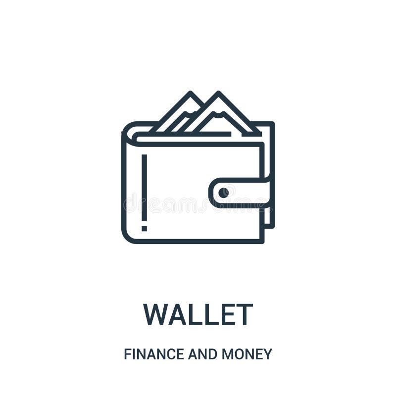 vector del icono de la cartera de finanzas y de la colección del dinero L?nea fina ejemplo del vector del icono del esquema de la libre illustration vector del icono de la cartera de finanzas y de la colección del dinero L?nea fina ejemplo del vector del icono del esquema de la libre illustration