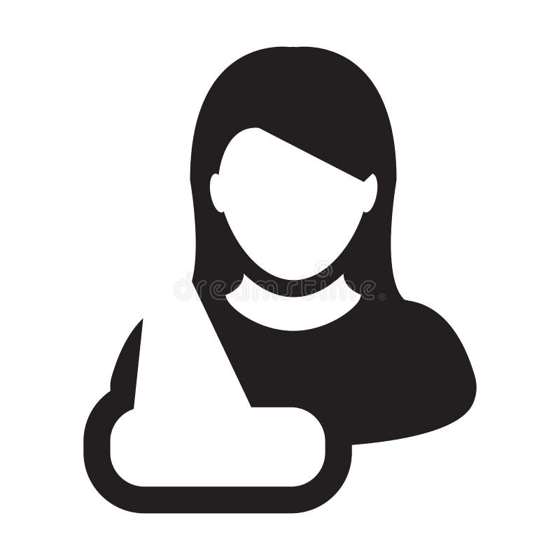 Vector del icono de la consulta del doctor para el símbolo del avatar del perfil de la persona femenina con el tratamiento médico ilustración del vector Vector del icono de la consulta del doctor para el símbolo del avatar del perfil de la persona femenina con el tratamiento médico ilustración del vector