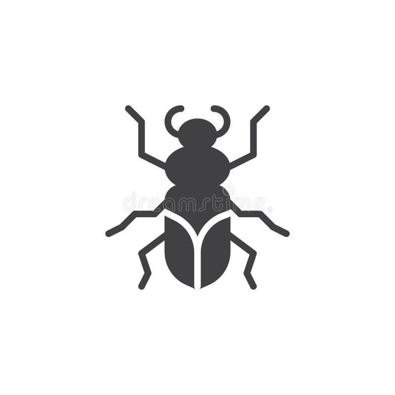 Vector del icono del insecto de la cucaracha