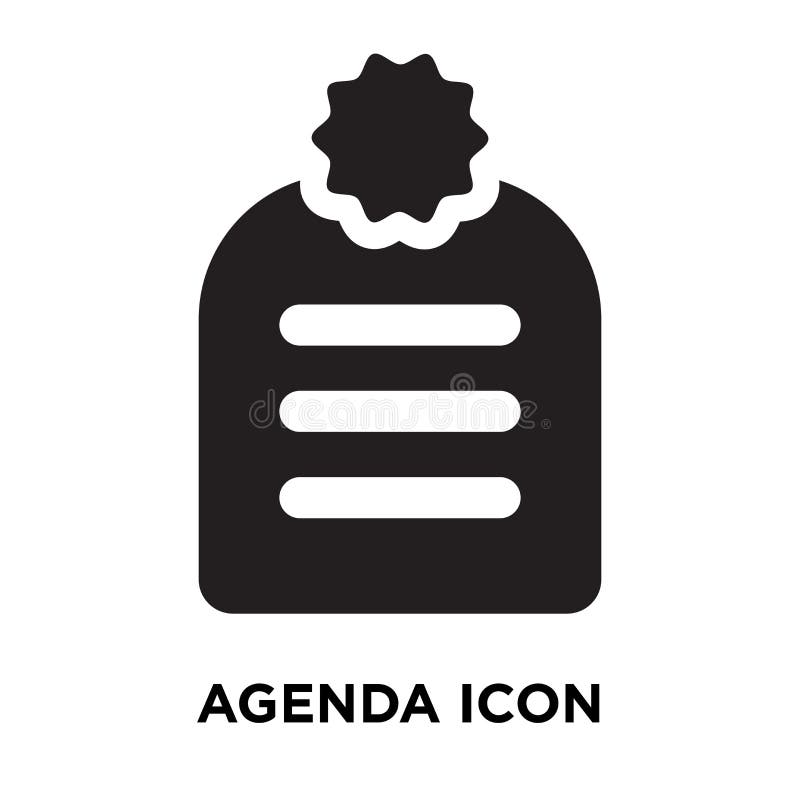 Vector del icono del orden del día aislado en el fondo blanco, concepto del logotipo de stock de ilustración Vector del icono del orden del día aislado en el fondo blanco, concepto del logotipo de stock de ilustración