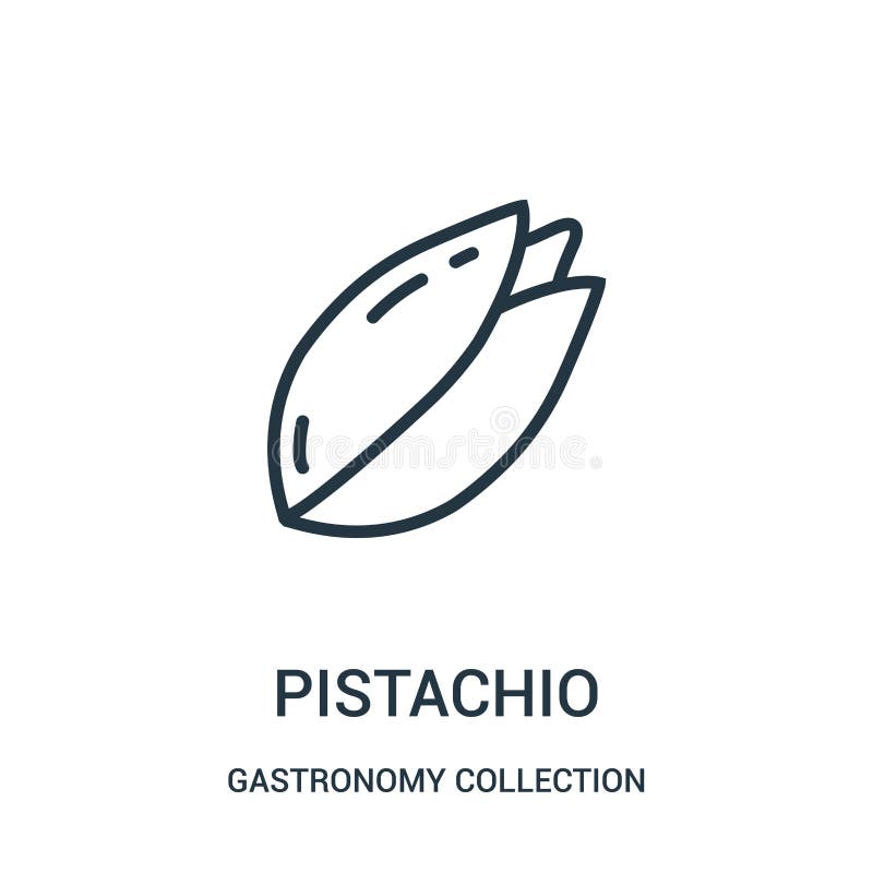 vector del icono del pistacho de la colección de la colección de la gastronomía Línea fina ejemplo del vector del icono del esque ilustración del vector vector del icono del pistacho de la colección de la colección de la gastronomía Línea fina ejemplo del vector del icono del esque ilustración del vector