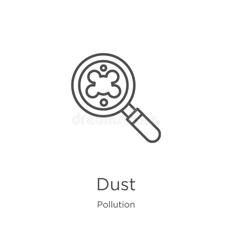 vector del icono del polvo de la colecci?n de la contaminaci?n L?nea fina ejemplo del vector del icono del esquema del polvo Esqu libre illustration vector del icono del polvo de la colecci?n de la contaminaci?n L?nea fina ejemplo del vector del icono del esquema del polvo Esqu libre illustration
