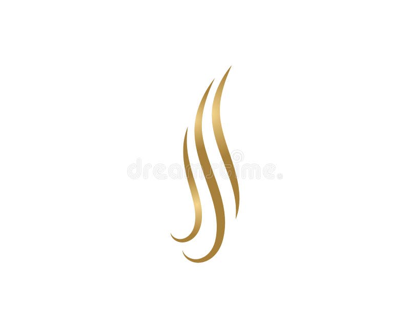 Vector del logotipo de la onda del pelo ilustración del vector Vector del logotipo de la onda del pelo ilustración del vector