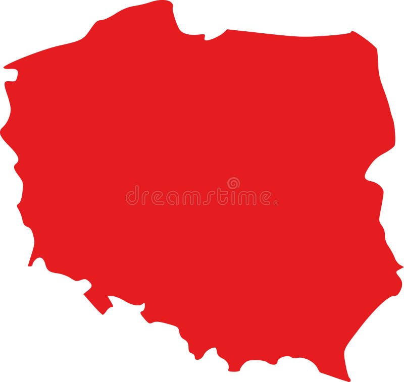 Vector del mapa de Polonia