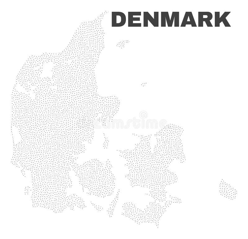 Vector Denmark Map of Dots stock vector. Illustration of denmark ...