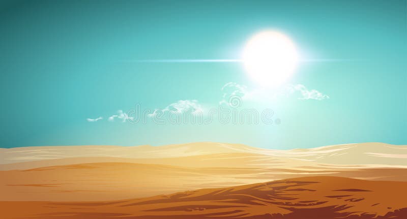 Vector desert illustration vector illustration