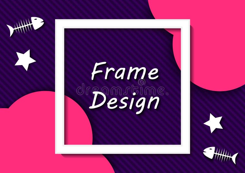 Frame abstract background stock illustration
