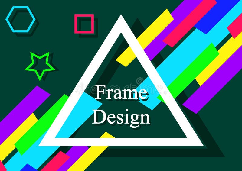 Geometric shapes banner vector illustration