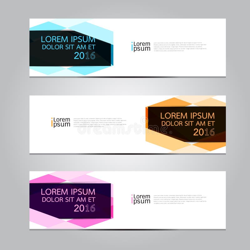 Banner Backgrounds with Netting Pattern Stock Illustration