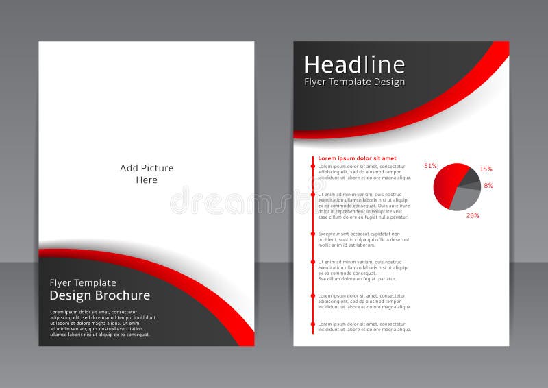 vector design of the black and white flyer cover brochure poster black and white business flyer