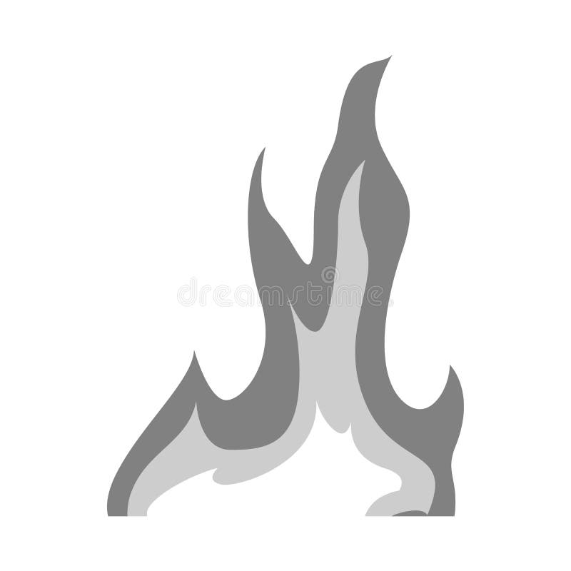 Vector Design of Bonfire and Ignite Symbol. Set of Bonfire and