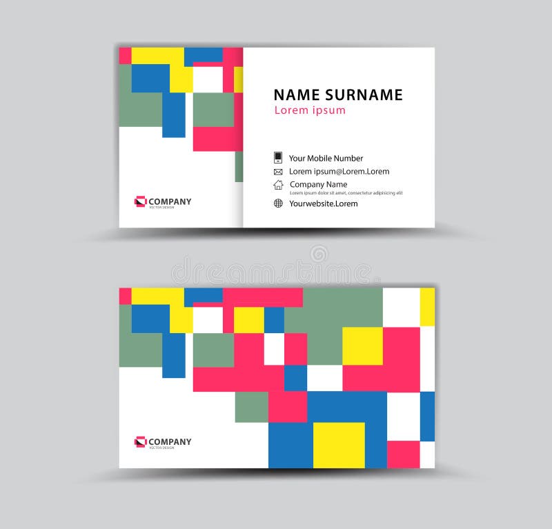 Business Card template, Creative idea modern concept royalty free illustration Business Card template, Creative idea modern concept royalty free illustration
