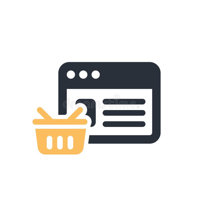 This is a vector design feature for ECommerce Icons specifically created for your use stock illustration