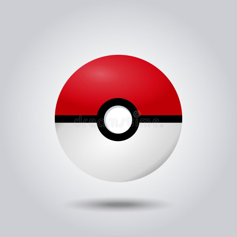 Ícone Do Vetor De Pokeball Isolado No Fundo Transparente, Linear Ilustração  do Vetor - Ilustração de transparente, jogo: 130108023