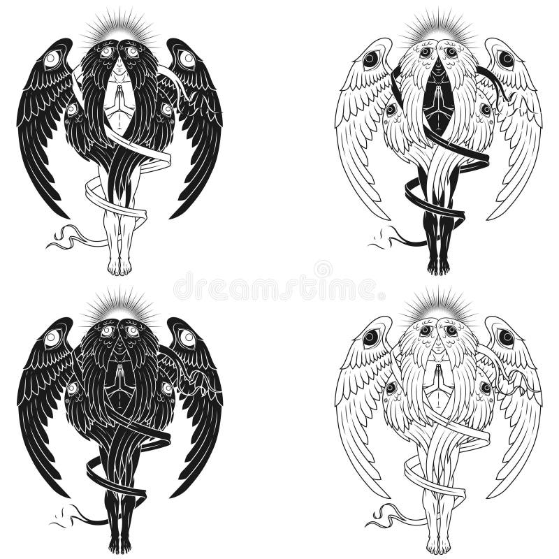 2481 Likes 19 Comments  吾園OONE ooneart on Instagram Seraphim          seraphim seraphimtattoo angeltattoo   First art Angel  art Seraphim