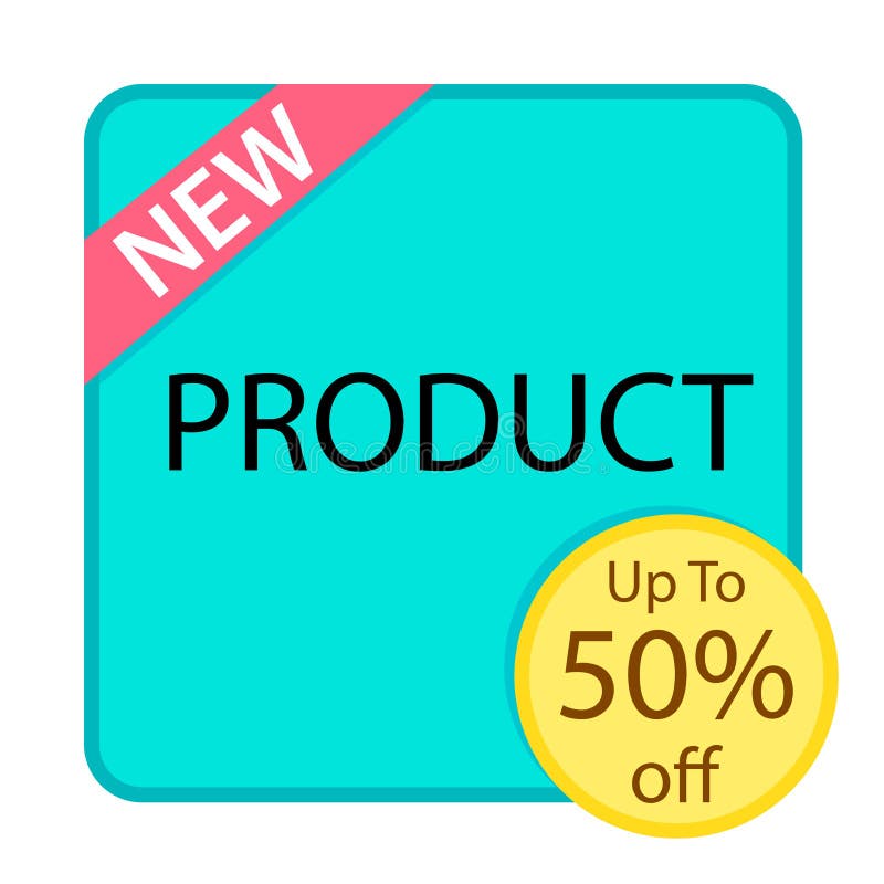 New product discount frame stock illustration. Illustration of product