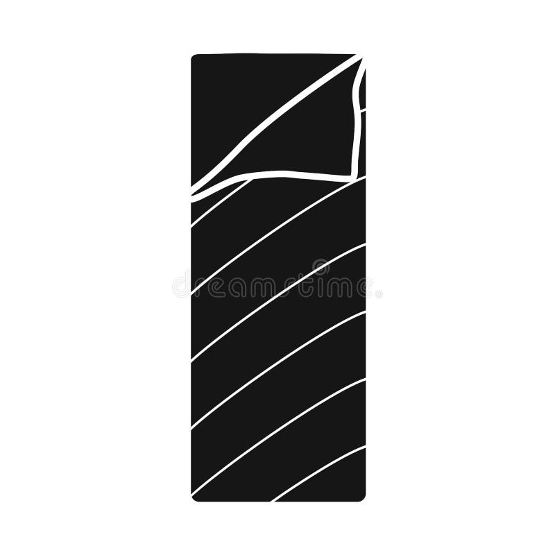 Vector design of sack and blanket symbol. Web element of sack and sleeping vector icon for stock. vector illustration