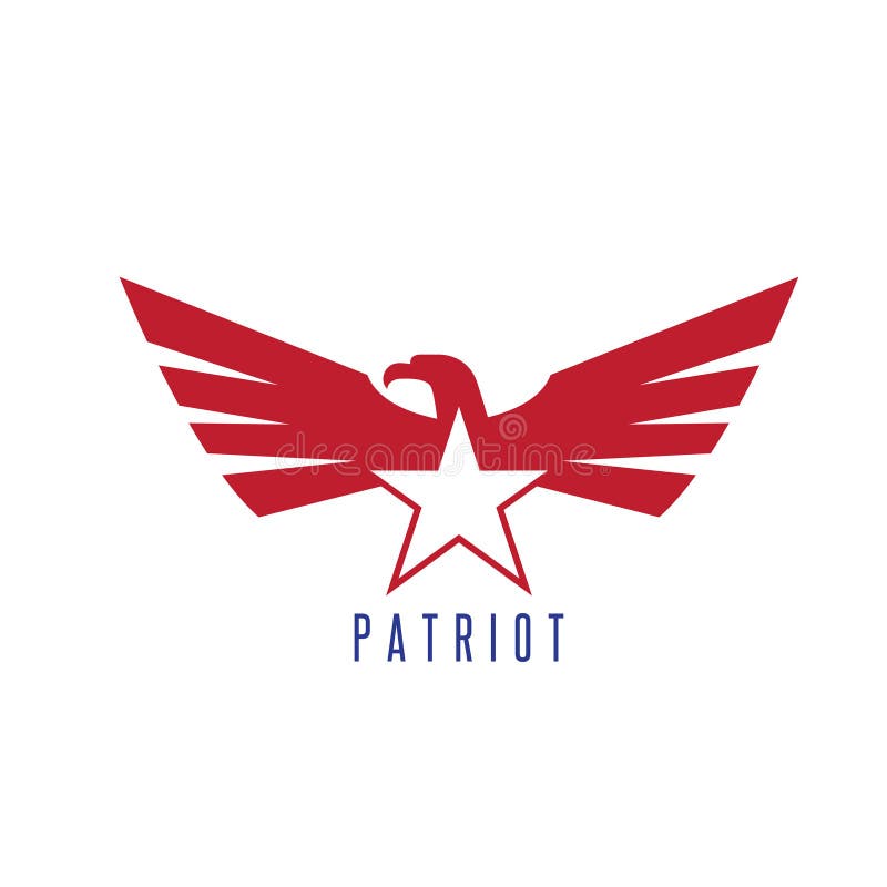 Vector design template of abstract patriotic