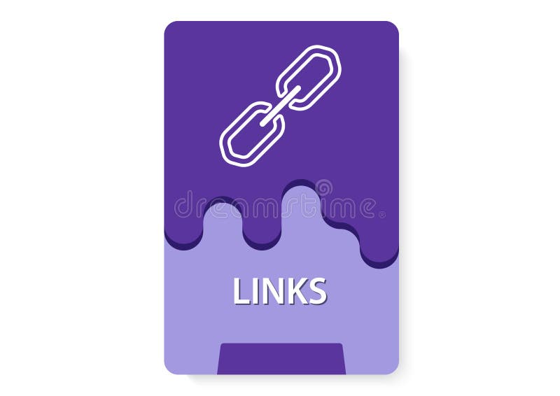Link banner template card stock vector. Illustration of paper 116725851
