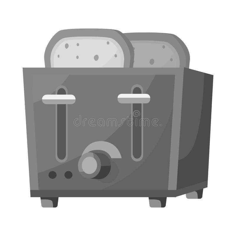 Toaster, single icon in cartoon style.Toaster, vector symbol stock  illustration web., Stock vector