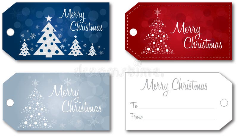 Vector determinado de la etiqueta del regalo de la Navidad libre illustration Vector determinado de la etiqueta del regalo de la Navidad libre illustration