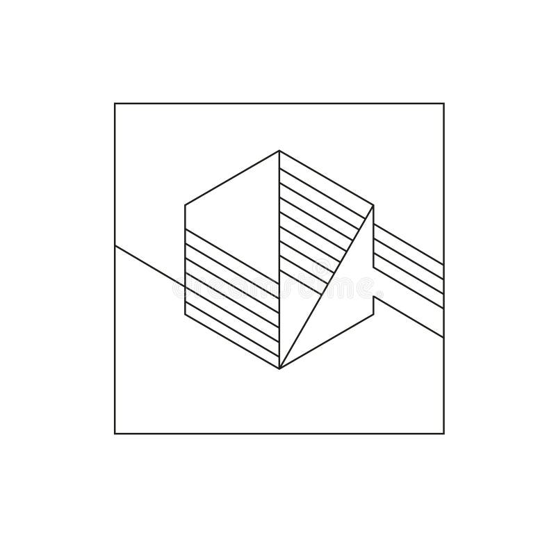 Vector diagonal geometric backdrop. royalty free illustration