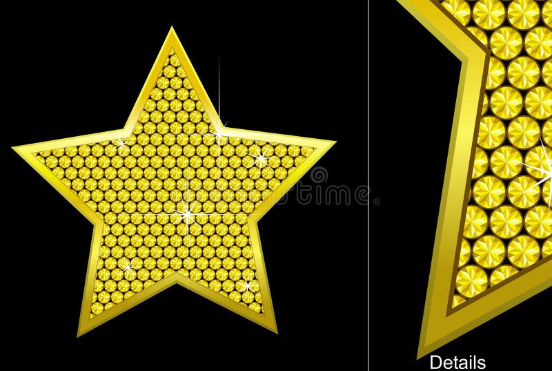 diamond star clipart black