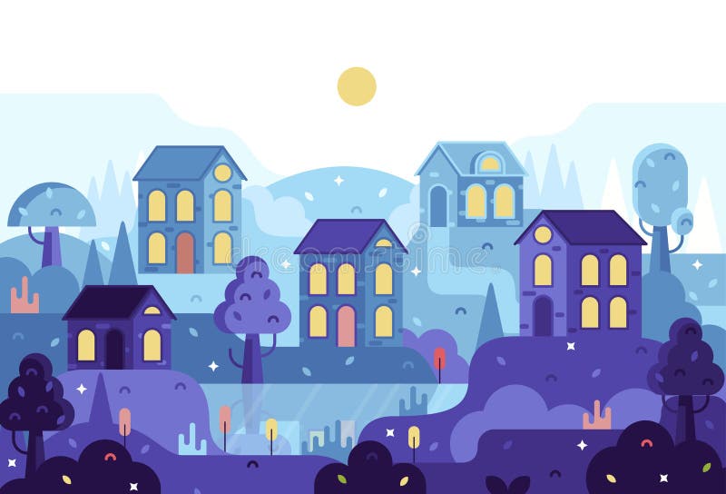 Vector Dibujos Animados 2d Ilustración En Plano Dibujos Animados Stile Panorama Con Pequeño Pueblo Cerca De Casas De Estanque Entr Ilustración del Vector - Ilustración de suburbio, violeta: 215998858 Vector Dibujos Animados 2d Ilustración En Plano Dibujos Animados Stile Panorama Con Pequeño Pueblo Cerca De Casas De Estanque Entr Ilustración del Vector - Ilustración de suburbio, violeta: 215998858