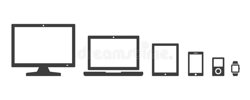 Vector Digital Device icon isolated on white background vector illustration Vector Digital Device icon isolated on white background vector illustration