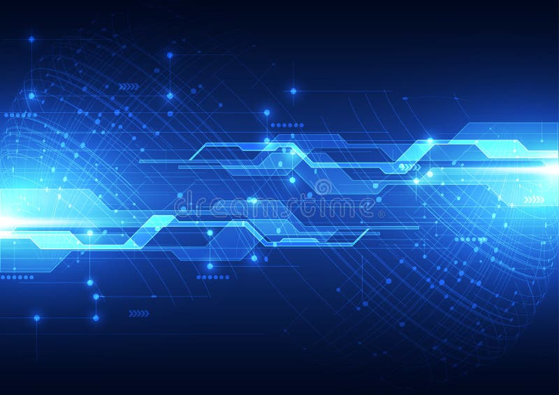 Vector digitales globales Technologiekonzept, abstrakten Hintergrund vektor abbildung