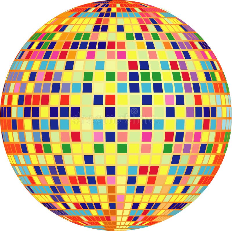 Vector disco ball stock vector. Illustration of music 8364254