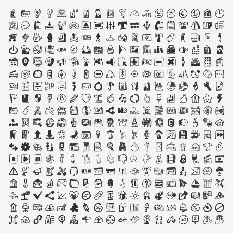 324 Vector Doodle Web Icons