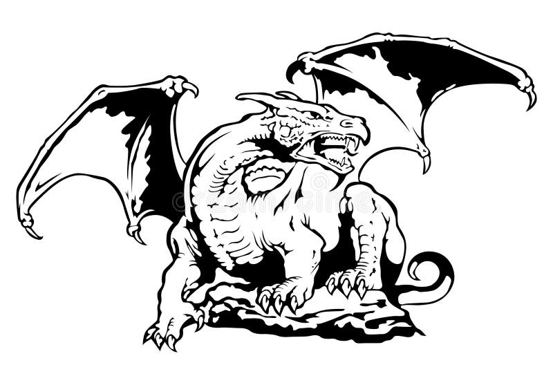 Vector dragon vector illustration Vector dragon vector illustration
