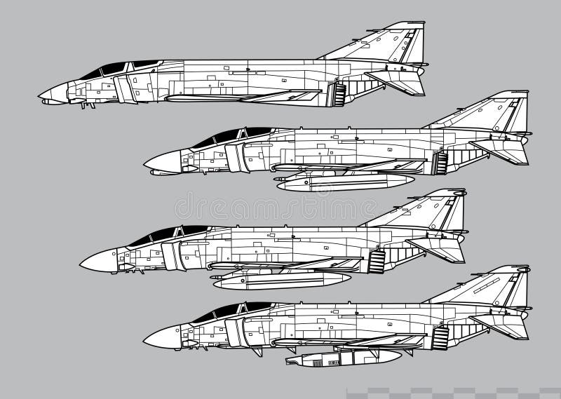 McDonnell Douglas F-4 Phantom II Blueprint - Download free 