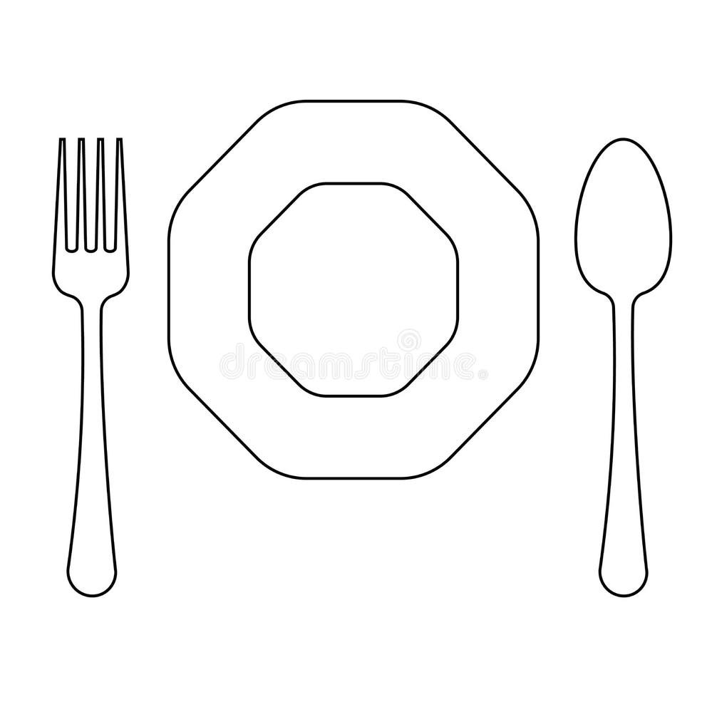 Plate Line Drawing Stock Illustrations 12,262 Plate Line Drawing