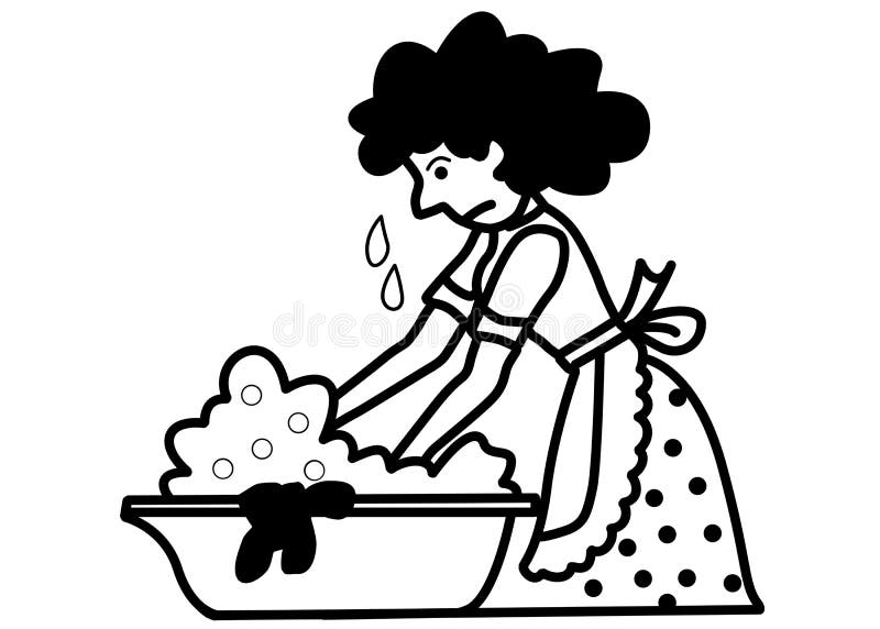 Vector drawing woman