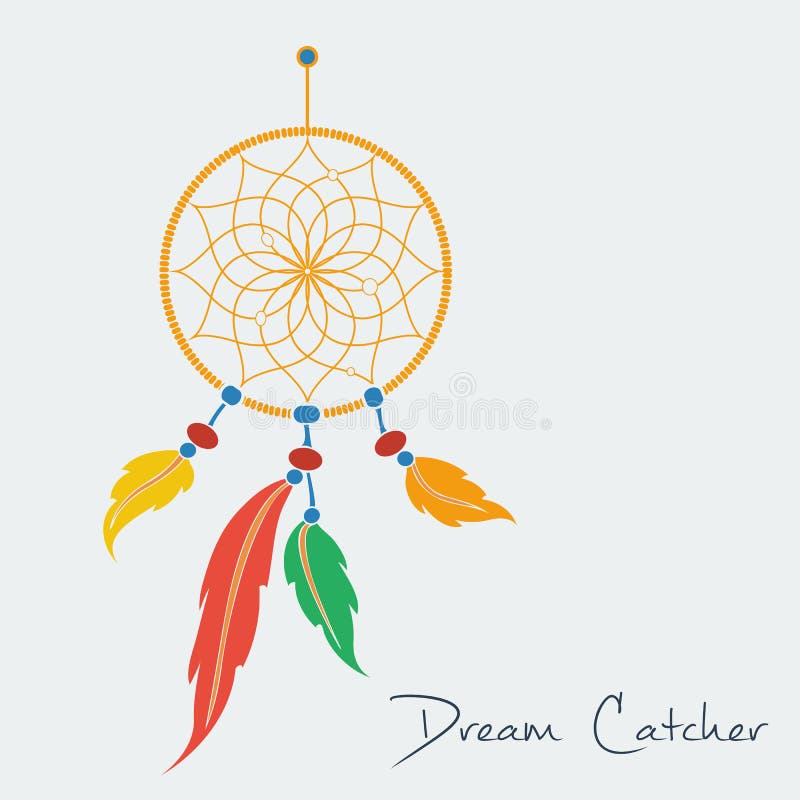 Vector dream catcher color