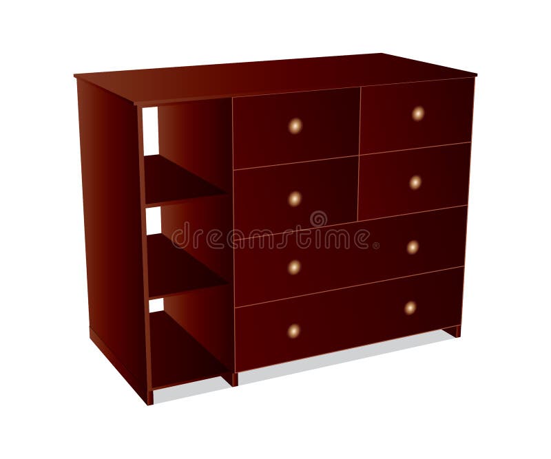 Colored vector dresser in editable vector format